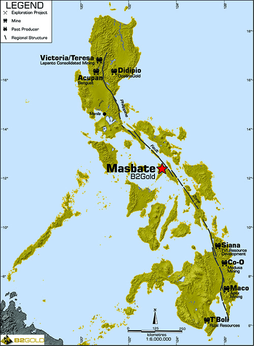 Masbate Project Location Map